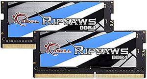 G.Skill Ripjaws SO-DIMM Series 32GB (2 x 16GB) 260-Pin (PC4-21300) DDR4 2666 CL18-18-18-43 1.20V SO-DIMM Memory Model F4-2666C18D-32GRS