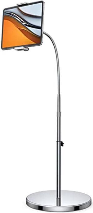Lamicall Tablet Floor Stand Gooseneck Swivel Tablet Holder Mount with Adjustable Height & 10.6lb Stable Base, Compatible with iPad Mini Air Pro 12.9 / 9.7, Tab, Kindle, Surface Pro, Phones (4.7-13")