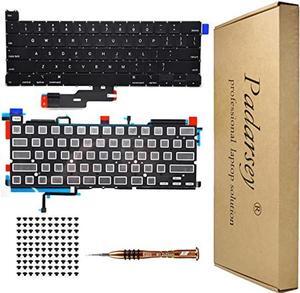 Padarsey Replacement Backlight Backlit Keyboard Compatible with MacBook Pro 13 inch A2289 Released 2020 US Layout+Keyboard Screws+Screwdriver