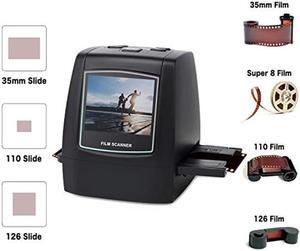 DIGITNOW 22MP All-in-1 Film & Slide Scanner, Converts 35mm 135 110 126 and Super 8 Films/Slides/Negatives to Digital JPG Photos, Built-in 128MB Memory, 2.4 LCD Screen