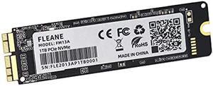 FLEANE FM13A 512GB PCIe NVMe SSD with DIY Tools for MacBook Air A1465 A1466 (Mid 2013-Mid 2017), MacBook Pro Retina A1398 A1502 (Late 2013-Mid 2015), iMac A1418 A1419 (Late 2013-Mid 2017)