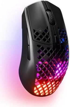SteelSeries Aerox 3 Wireless - Super Light Gaming Mouse - 18,000 CPI TrueMove Air Optical Sensor - Ultra-lightweight 68g Water Resistant Design - 200 Hour Battery Life - Onyx
