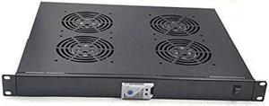 RAISING ELECTRONICS Rack Mount Digital Server Fan Cooling System with 4 Fans 1U