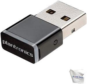 GTW Poly BT600 USB-A Bluetooth Adapter Dongle - Compatible with PC/Mac - 211250-01 and Microfiber Included