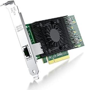 10Gb PCI-E Network Card NIC Compatible for Intel X540-T1, Dual RJ45 Copper Port, with Intel X540-BT1 Controller, PCI-E X8, 10G PCI Express LAN Adapter NIC, Support Windows Server, Linux, Vmware