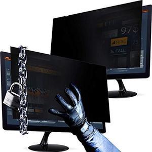 24 Inch 16:10 and 23 Inch 16:9 Computer Privacy Screen Filters for Widescreen Monitors - Anti-Glare - Anti-Scratch Protector Film for Data Confidentiality - Desktop Privacy Screen Bundle