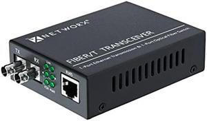Gigabit Ethernet Fiber Media Converter - UTP to 1000Base-SX - ST Multimode, 5.