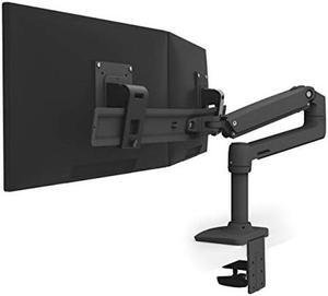 Ergotron - LX Dual Direct Monitor Arm, VESA Desk Mount - for 2 Monitors Up to 25 Inches, 2 to 11 lbs Each - Matte Black