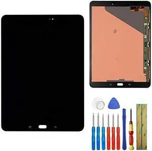 E-YIIVIIL Replacement LCD Compatible with Galaxy Tab S2 9.7" T810 T813 T815 T817 Display Digitizer Assembly Touch Screen (Black) + Tools