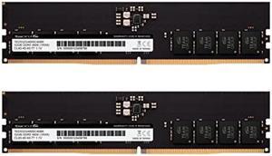 TEAMGROUP Elite DDR5 64GB Kit (2x32GB) 4800MHz (PC5-38400) CL40 Non-ECC Unbuffered 1.1V UDIMM 288 Pin PC Computer Desktop Memory Module Ram Upgrade - TED564G4800C40DC01