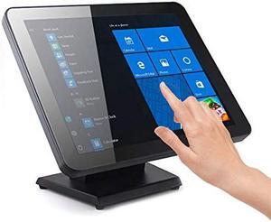 17-Inch Capacitive LED Backlit Multi-Touch Monitor, True Flat Seamless Design Touchscreen, VGA and HDMI Input, for Office, Retail, Restaurant, Bar, Gym, Warehouse, No Driver Required
