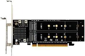 GLOTRENDS PA41 Quad M.2 PCIe 4.0 NVMe Adapter, Support 4 NVMe M.2 SSD (22110/2280/2260/2242/2230 Size), Without PCIe Splitter Function (PCIe Bifurcation Motherboard is Required)