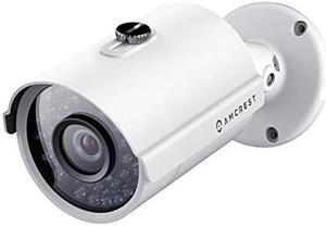 Amcrest Full HD 1080P 1920TVL Bullet Outdoor Security Camera (Quadbrid 4-in1 HD-CVI/TVI/AHD/Analog), 2MP 1920x1080, Night Vision, Metal Housing, 3.6mm Len, White (AMC1080BC36-W)