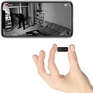 Mini Spy Camera WiFi, Smallest Hidden Cameras HD1080P for Home Security Surveillance with Video Small Portable Nanny Cam with Phone App, Motion Detection, Night Vision for Indoor
