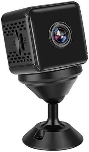 MakerHawk Mini Spy Hidden Camera 1080P HD Indoor Spy Cam Small Nanny Webcam Home Security Night Vision Motion Detection Long Battery Life with 32GB SD Card