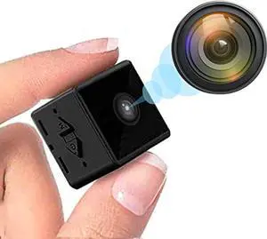 Mini Spy Camera Wireless Hidden Camera No WiFi Portable Small Camera with Motion Detection and Night Vision Nanny Cam for Home Security Pet Camera for Cat/Cop cam