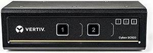 Vertiv Cybex Secure 4K UHD KVM 2-Port DVI-I DualHead EAL4+ NIAP TAA Compliant (SC920-001)