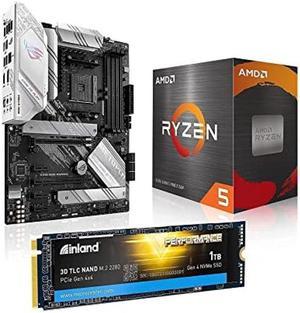 INLAND Micro Center AMD Ryzen 7 5700X 8-Core 16-Thread Unlocked Desktop  Processor Bundle with MSI MPG B550 Gaming Plus ATX Gaming Motherboard (AMD