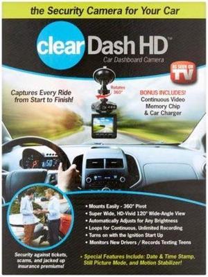 Tristr 81413-7 Clear Dash HD Car Dashboard Camera - Black Pack of 3