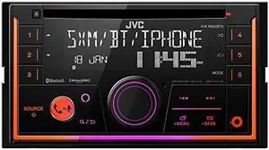 JVC KW-R950BTS Bluetooth Car Stereo Receiver with USB Port - LCD Display - AM/FM Radio - MP3 Player - Double DIN - 13-Band EQ (Black)