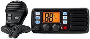 Retevis RM20 Advanced Fixed Mount Marine Radio,Radio Marine with GPS,DSC,Boat Radio Waterproof IP67 Submersible,Support External Speaker,NOAA Weather,LCD Display,Ship Shore Radio for Boat,Black