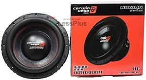 Cerwin-Vega VMAX10D4 10" 4 1600W Max / 800W RMS Dual Voice Coil Subwoofer Black VMAXX Series
