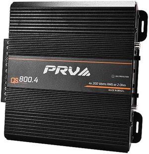 PRV Audio QS800.4 2 Ohm Compact 4 Channel Car Audio Amplifier 4 x 220 Watts RMS at 2 Ohm - High Power Stereo 12 Volts Amp Class D Full Range Bridgeable