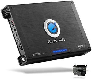 Planet Audio AC4000.1D Anarchy Series Car Audio Amplifier - 4000 High Output, Class D, Monoblock, 1 Ohm Stable, Low Level Inputs, Low Pass Crossover, Hook Up To Stereo and Subwoofer