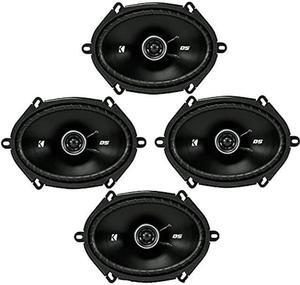 KICKER DSC680 6x8-Inch (160x200mm) Coaxial Speakers, 4-Ohm Bundle