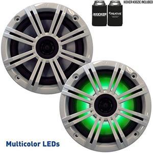 Kicker 6.5" White LED Marine Speakers (Qty 2) 1 Pair of OEM Replacement Speakers