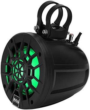 BOSS Audio Systems MPWT50RGB ATV UTV Marine Waketower Speaker System - IPX6 Rated Weatherproof, Multi-Color Illumination, 500 Watts Per Pair, 5.25 Inch Speakers, Full Range, 2 Way