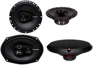 Rockford Fosgate R169X3 6x9 260W 3 Way + R165X3 6.5" 3 Way Car Speakers Coaxial