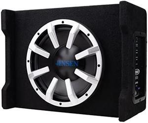 Jensen JW10A 10" Subwoofer in Multi-Mounting Vented Enlosure with Built-in MOSFET Powered Amplifer