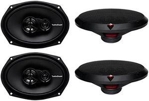 4 New Rockford Fosgate R169X3 6x9 260W 3 Way Car Coaxial Speakers Audio Stereo