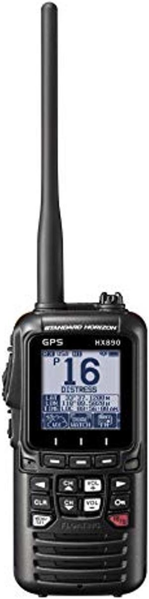 Standard Horizon HX890 Black Handheld VHF - Floating 6 Watt Class H DSC Two Way Radio
