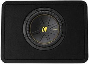 KICKER CompC Loaded Enclosure with 1025cm Subwoofer50TCWC1044ohm500 Watts Peak125250 Watts RMSForcedAir CoolingIncreased ExcursionCarTruck SUV UTV