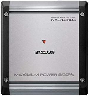 Kenwood KAC-D3104 4-Channel Class D 600W Max Amplifier w/Bass Boost