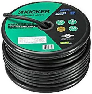 Kicker KMWRGB150 150-ft Marine 16ga Speaker/18ga RGB Wire