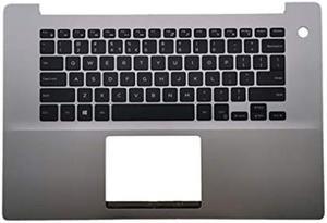 Replacement for Dell 15 5580 5585 5588 Laptop Upper Case Palmrest Keyboard Assembly Part K8HH4 0K8HH4 Top Cover Sliver