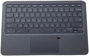 New Genuine Replacement for HP Chromebook 11A-NB0013DX 11A-NB0047NR NB Laptop Upper Case Palmrest Keyboard Touchpad Assembly Part  L99855-001