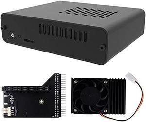 GeeekPi DeskPi Nano Case(Only Support Jetson Nano B01 Version),Jetson Nano Case with Fan for NVIDIA Jetson Nano Developer Kit Small AI Powerful Computer