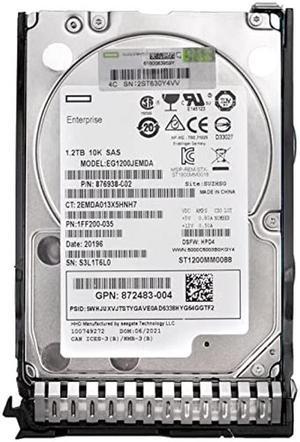 Enterprise Hard Drive Replacement for 872479-B21 Compatible with HPE 1.2TB 10K 12G SAS DS G9 G10 872737-001 876938-002(with Tray)