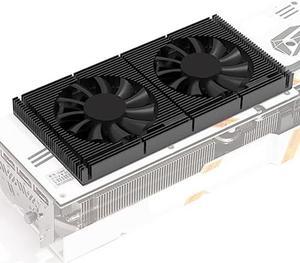 GPU Backplate Radiator, Aluminum Alloy Graphics Card Backplane Heatsink 4 Pin Backplane Memory Cooler for RTX3090 3080 3070