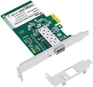 Hereta Gigabit Ethernet PCIE Network Card with SFP Port, Fiber Optic LAN Adapter for PC Desktop Support Windows Server/Windows, Linux PCIe Express Network Adapter