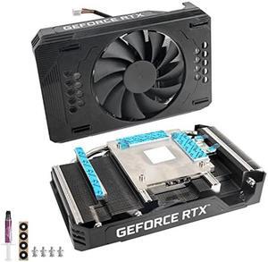 inRobert DIY ITX RTX3060 Ti Heatsink wtih Fan for RTX A4000 Mining Graphics Card