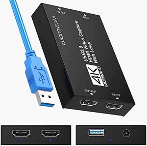  ClonerAlliance Flint LX, 1080p 60fps USB 3.0 HDMI Video Capture  Device with HDMI Out Port. Record Any HDMI Video and Game. Ultra Low  Latency. Support Android, Windows, Mac and Linux. 