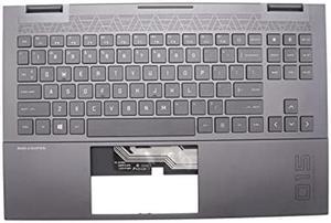 New Palmrest for HP OMEN 15EK 15EN TPNQ236 Q238 15EN0013DX Upper Case with Backlit Keyboard M00666001