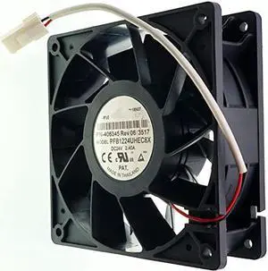 for PFB1224UHEC8X PN-406345 Rev 06 3517 Fan DC 24V 2.40A 12CM 120x120x38mm 5500RPM 2-Wire Cooling Fan
