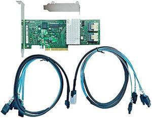 LSI 9211-8I RAID Controller Card FW:P20 IT Mode ZFS FreeNAS unRAID SAS PCI E RAID Expander + 2* SFF8087 SATA Cable