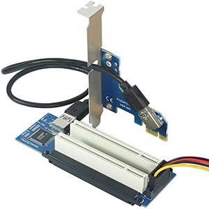 PCIe to PCI Adapter Card,PCI Express x1 to PCI Converter,PCI-e Extender Card with USB3.0 Cable for Desktop Sound Card